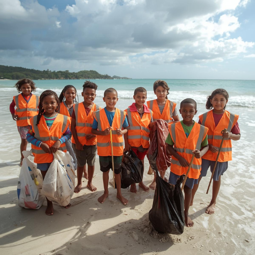 Animation pédagogique dans une école de Guadeloupe